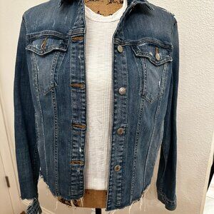 Joe’s Jeans Distressed Denim Jacket – Women’s Size Small
